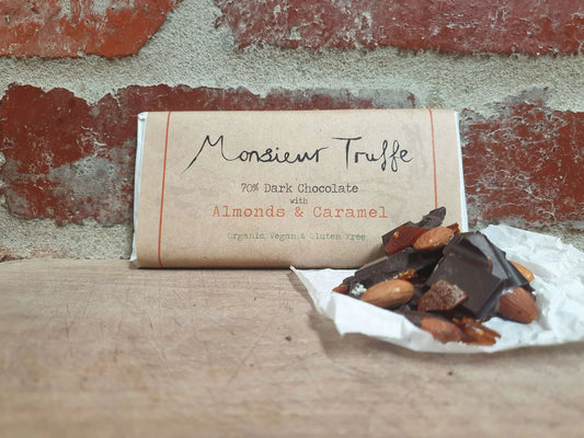 Monsieur Truffe 70% Dark with Almonds & Caramel