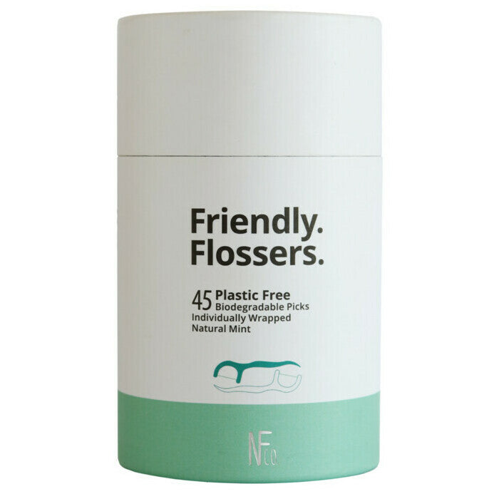 The Natural Family Co. Friendly Flossers Bio Dental Picks Pack 45