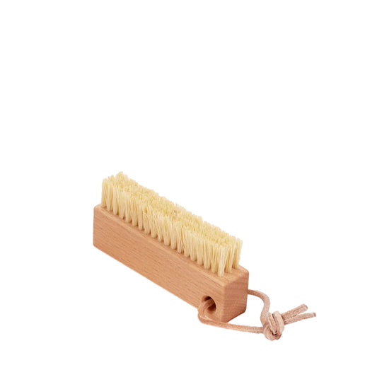 Beechwood Nail Brush With Leather Strap