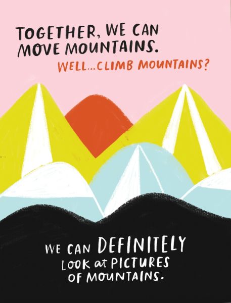 Together We Can Move Mountains Greeting Card