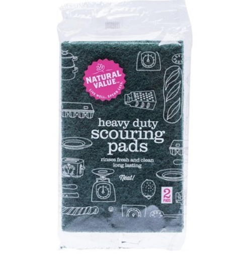 Natural Value Heavy Duty Scouring Pads