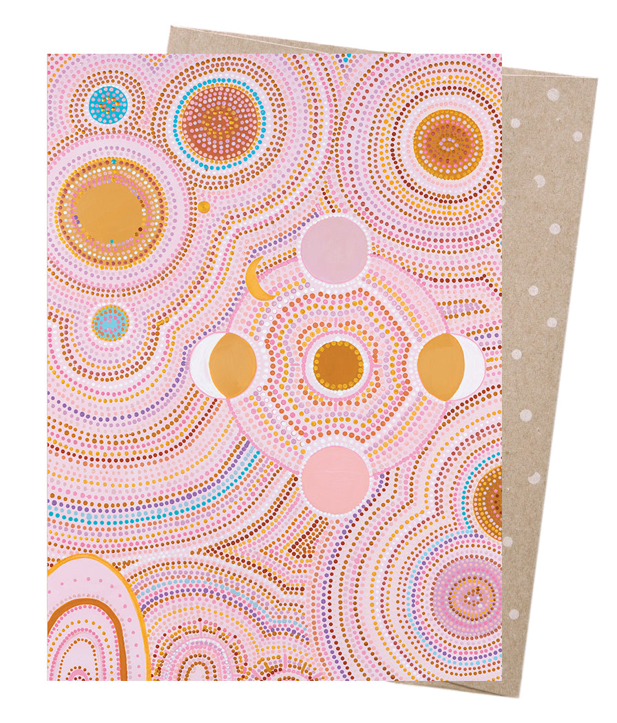 Earth Greetings Natalie Jade Seven Sisters Dreaming III Greeting Card