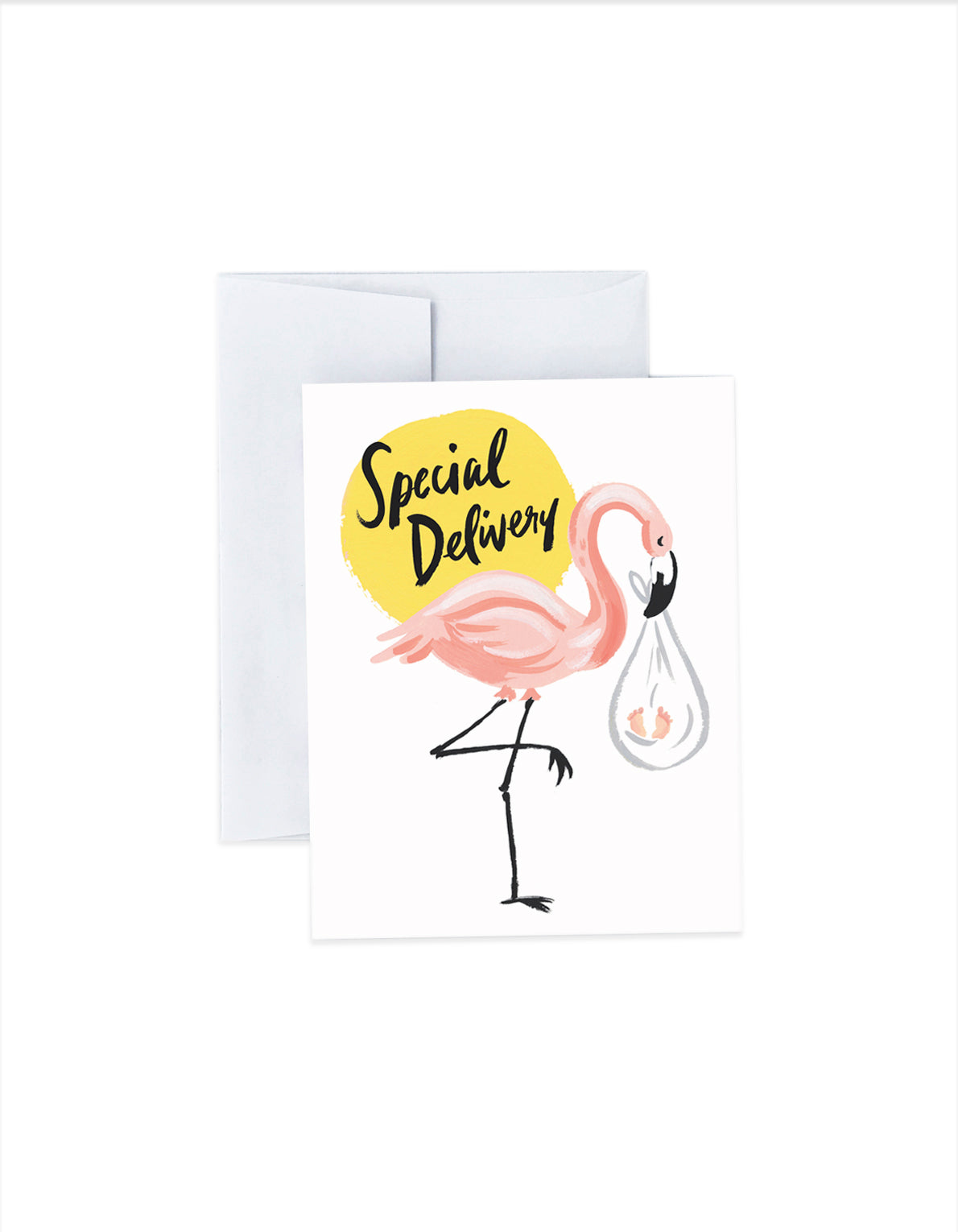 Special Delivery Flamingo Card